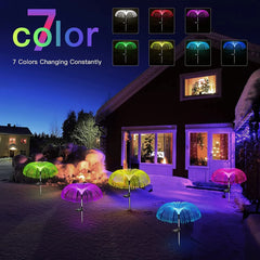 🌈 7 Color Changing Solar Waterproof Outdoor Lights Set | (Pack of 2) 🔥Get 50% OFF🔥