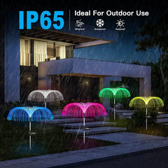 🌈 7 Color Changing Solar Waterproof Outdoor Lights Set | (Pack of 2) 🔥Get 50% OFF🔥