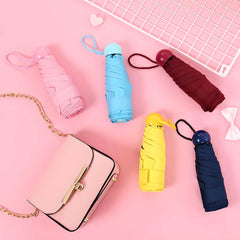 Buy 1 Get 1 Free Small Mini Umbrella With Cute Capsule Case | Folding Compact Pocket Umbrella