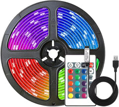 RGB LED Smart Strip Light with Remote Control Battery