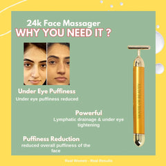 🧖♀️ 🥇Humaizar Original 24K Gold Face Massager 🌟 For Women (Verified ✔️) Buy 1 Get 1 Free