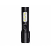 AIXA AD-629 Rechargeable LED Torch | 10W High Brightness Flashlight with 1200mAh 18650 Battery, USB Type-C Fast Charging, Water Resistant for Camping, Hiking & Emergency Use