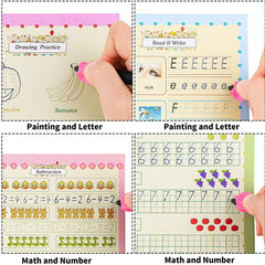 📚 Magic Practise Copybook Age 3+🆕 4+4 Offer (Total 8 Books) 🖍️