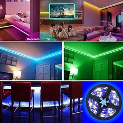 RGB LED Smart Strip Light with Remote Control Battery
