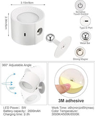 💡LED Wall Lamp Indoor | 🔥Magnetic Ball 360° Rotatable🔥