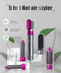 🥰Glam Hair 5 In 1 Multi head Hair Styler Brush 💇‍♀️