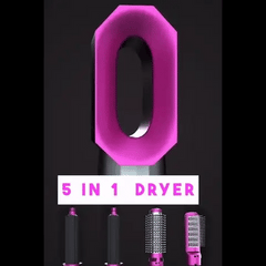 🥰Glam Hair 5 In 1 Multi head Hair Styler Brush 💇‍♀️