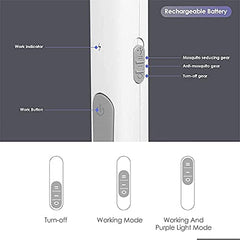 2 in 1 Mosquito Killer Racket ( USB Rechargable )