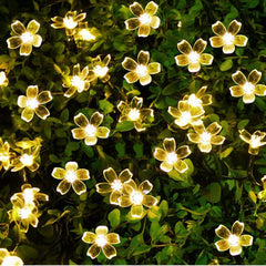Silicon Flower LED String Lights (16 LED FLOWERS)
